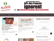 Tablet Screenshot of alerte-environnement.fr